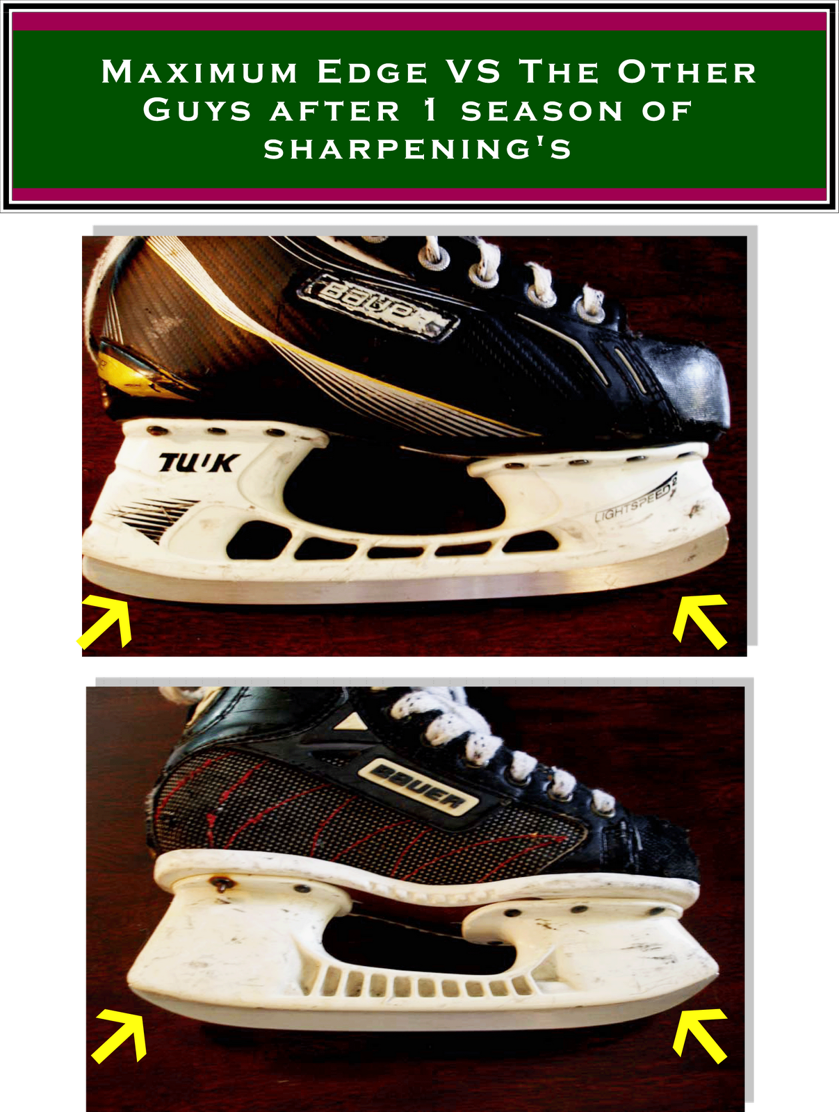 How do you sharpen skates?